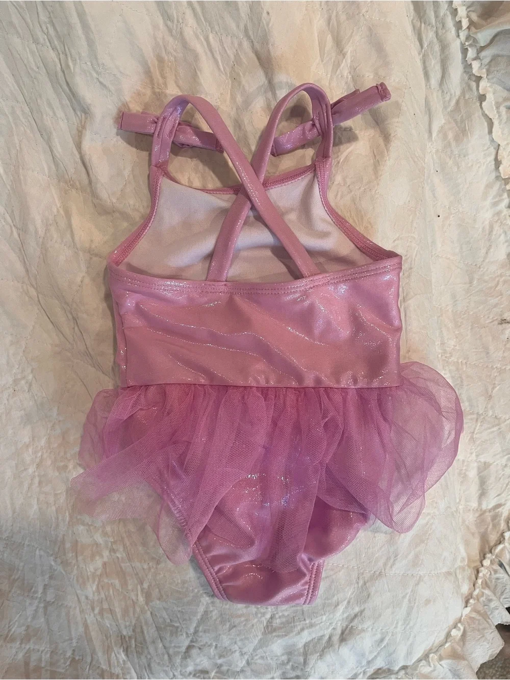 Cat & Jack Shimmery Light Pink Tutu Dance Leotard